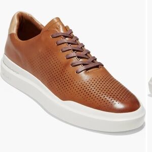 Cole Haan GrandPro Rally Sneaker 9.5 - British Tan/Ivory Leather